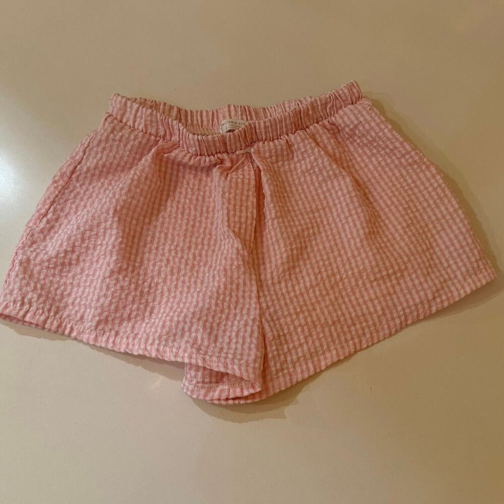 Altar’s State Pink Seersucker Pajama Shorts